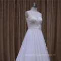 High Class blendend elegante Hochzeitskleid eine Linie Chiffon